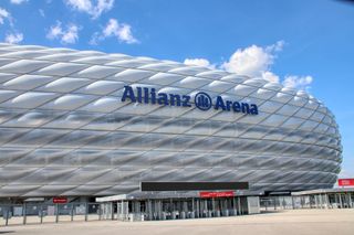 Fußball EM München: Die Allianz Arena in München, in der das Eröffnungsspiel der UEFA EURO 2024 stattfinden wird