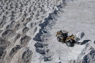 salt mining in the desert