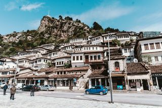 Die Stadt Berat in Albanien.