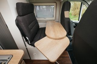 Extendable Table iin CamperBoys Travel Van 