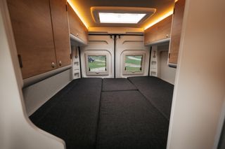 Sleeping Space in CamperBoys Travel Van 