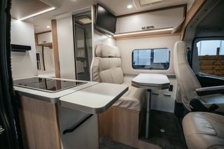 Living space in our comfort camper - The travel van MOOVEO 60DB