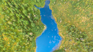 Einer der vielen kleinen Seen in Finnland