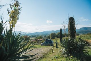 Campingplatz "Agricamp Santa Clorinda" in der Toskana: Plateu mit Aussicht