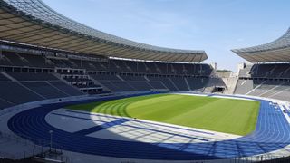 Das Olympiastadion in Berlin als eine der Spielstätten der EM 2024 in Deutschland