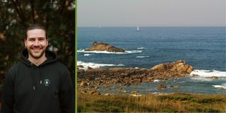 Leo (Junior Social Media Manager) und die Küste Portugals.